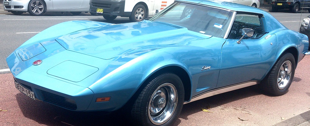 Import af bil fra USA Chevrolette Corvette 1976