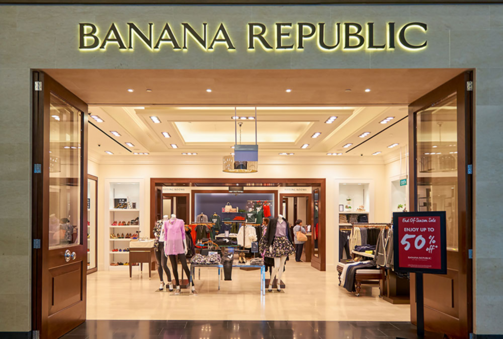 Shopping At Banana Republic