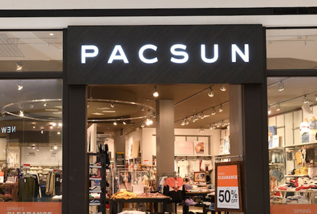 Shopping at PacSun