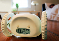 Clocky robotic alarm